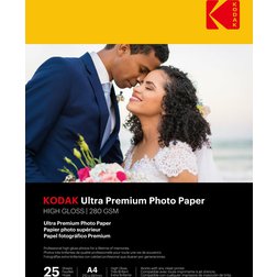 Fotopapier Kodak Ultra Premium Photo RC Gloss (280g/m2) A4 25 listov