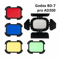 Klapky s farebnými filtrami pre Speedlite hlavu blesku Godox AD200