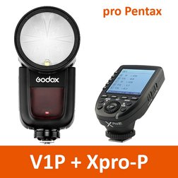 Blesk s kruhovou hlavou Godox V1P pre Pentax s riadiacou jednotkou XPRO, TTL, HSS