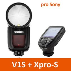 Blesk s kruhovou hlavou Godox V1S pre Sony s riadiacou jednotkou XPRO, TTL, HSS