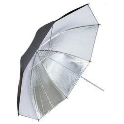 Strieborný štúdiový dáždnik 4studio SUO-40 (102cm)